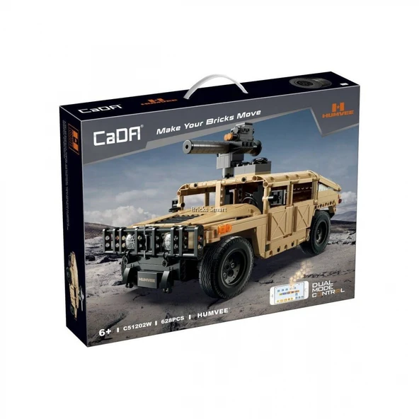 C5120W CADA HUMVEE 628 PARÇA BLOCK OYUNCAK - Resim 6