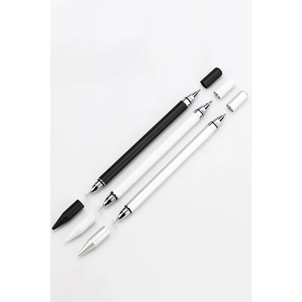 Dokunmatik Stylus Kalem Pen 110 - Beyaz - Resim 3