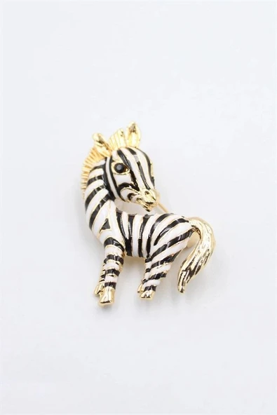 Zebra Broş - ÇOK RENKLİ - Resim 2