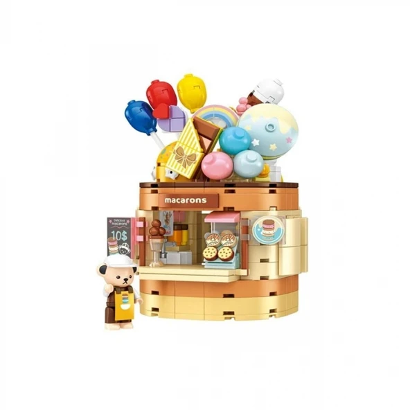 P881201 PANLOS TEDDY BEAR KOLEKSİYONU DONDURMA DÜNYASI 354 PARÇA BLOCK OYUNCAK ürün görseli 1