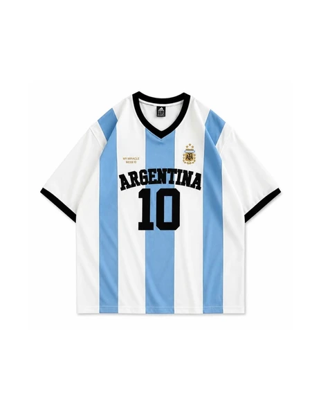 Arjantin Messi 10 Oversize Tişört ürün görseli 1