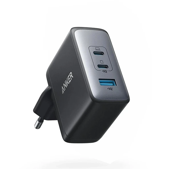 Anker 736 Nano II 100W Şarj Adaptörü ( 2 Usb-c + 1 Usb ) - Siyah ürün görseli 1