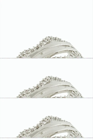 Bulut Zirkon Taşlı Metal Yüzük ürün görseli 1