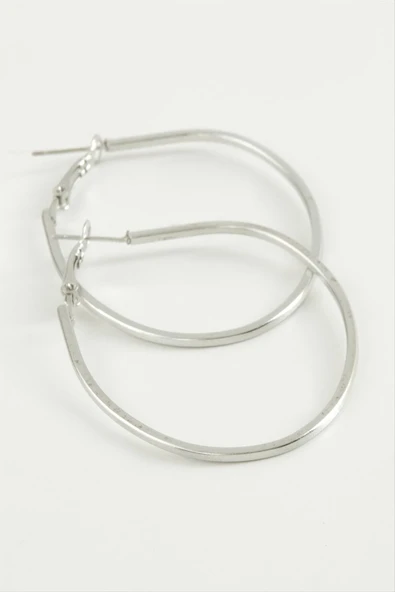 Oval Halka Küpe 5 cm ürün görseli 1