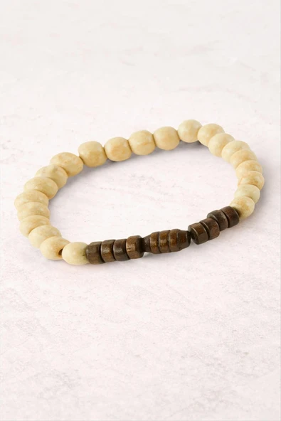 Bambu Ahşap Bileklik 8 mm ürün görseli 1