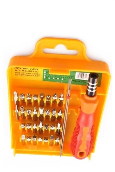 32 Parça Cep Telefonu Pc Tablet Mini Tornavida Seti Tamir Takımı - Resim 4