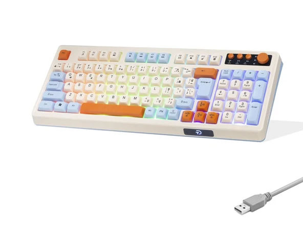 Multimedya Gaming Klavye Rgb 104 Tuş Beyaz G519X ürün görseli 1