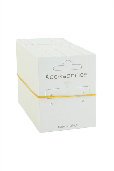 Dikdörtgen Kalın Küpe Kartı 100 Adet ürün görseli 1