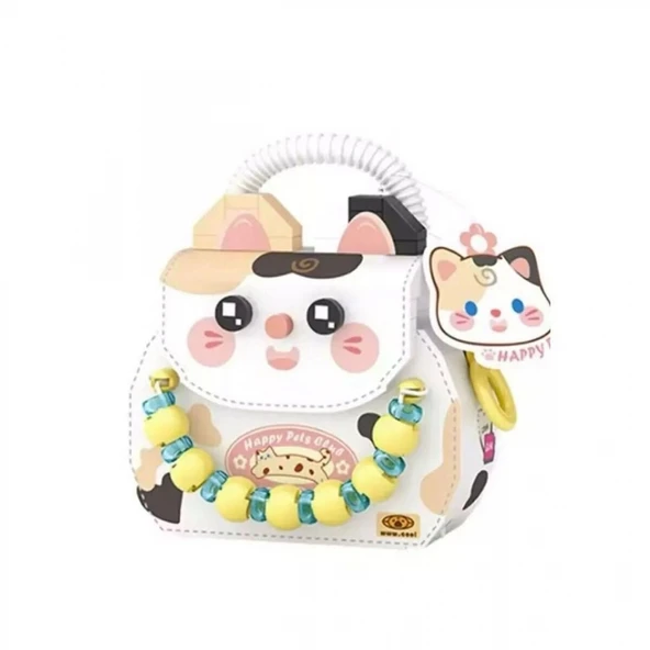 LZ-8843 LOZ KEDİ FİGÜRLÜ MEYVE ÇANTASI 360 PARÇA BLOCK OYUNCAK ürün görseli 1