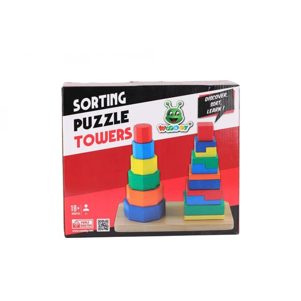 KR055 WOODOY 2Lİ ÇEŞİT KENAR KULELER 24 ürün görseli 1