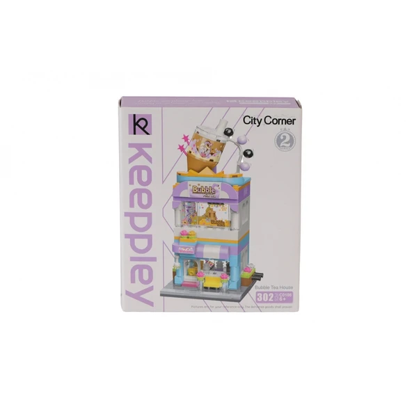 KP0108 KEEPPLEY BUBBLE TEA KAFE 302 PARÇA BLOCK OYUNCAK ürün görseli 1