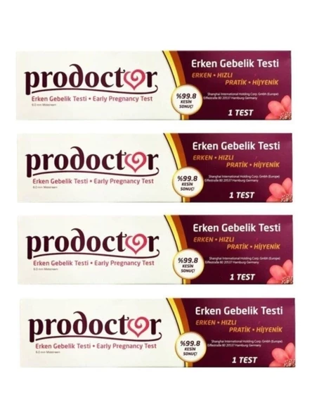 Prodoctor Pratik Erken Gebelik Testi 4 Adet ürün görseli 1