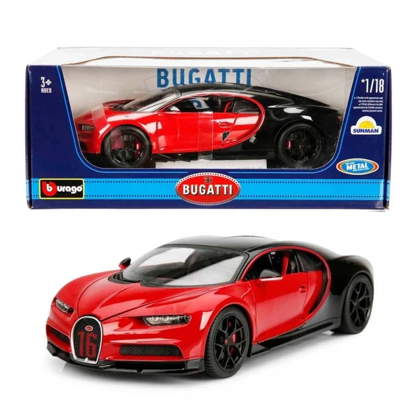 11044 SUN-BUR-1 18 A BUGATTI CHIRON SPORT KRMZ ürün görseli 1