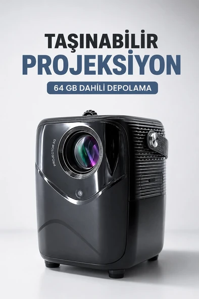 Taşınabilir Projeksiyon 64 GB Dahili Depolama ürün görseli 1