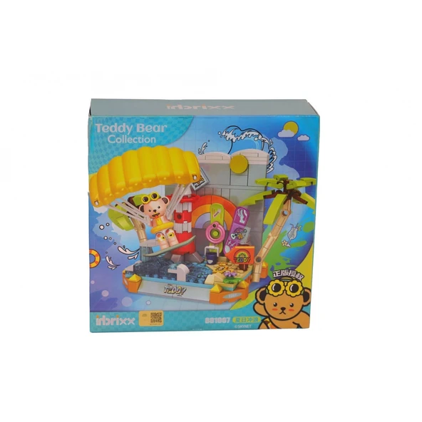 P881007 PANLOS UÇURTMA SÖRFÇÜSÜ TEDDY 204 PARÇA BLOCK OYUNCAK ürün görseli 1