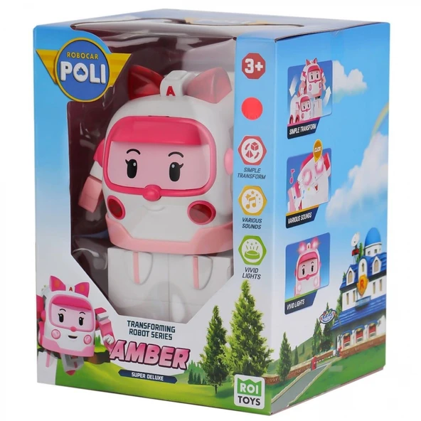 POLI MRT-687 ROBOCAR POLİ BÜYÜK TRANSFORMİNG ROBOT AMBER SESLİ VE IŞIKLI ürün görseli 1