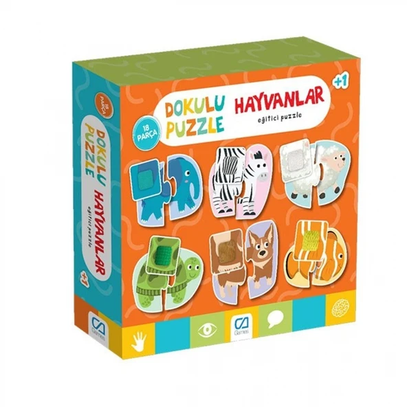CA.5126 DOKULU PUZZLE HAYVANLAR ürün görseli 1