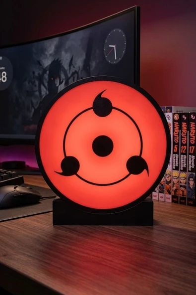 Sharingan Tasarımlı Dekoratif Aydınlatma (25x23cm) ürün görseli 1
