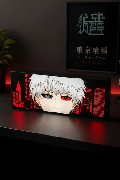 Anime Tokyo Ghoul Tasarımlı Dekoratif Aydınlatma Gece Lambası ürün görseli 1