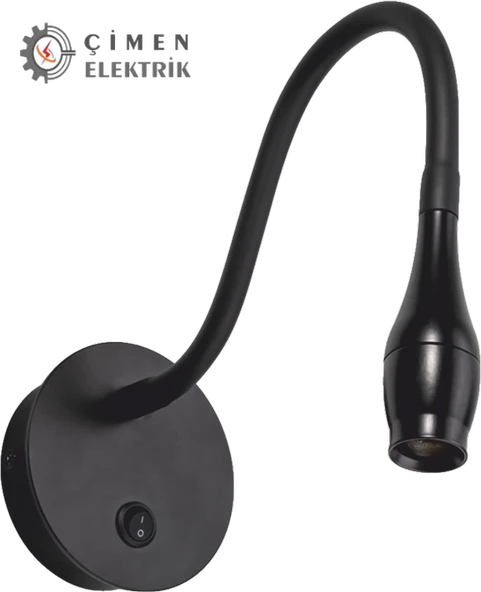 Eco Lounge CATA CT 5232 Siyah Kasa Led Aplik 3W 3200K Gün Işığı ürün görseli 1