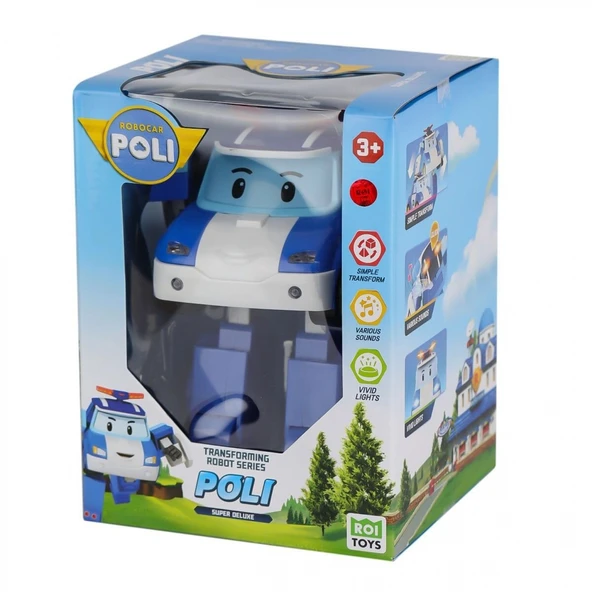 POLI MRT-685 Sesli ve Işıklı Robocar Poli Büyük Transforming Robot Poli ürün görseli 1