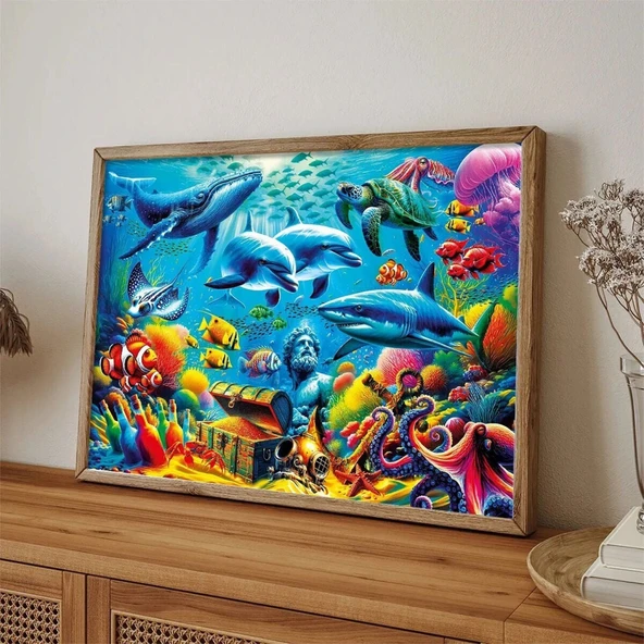 20825 PUZZLE 1000 Treasure Under the Sea - Resim 3
