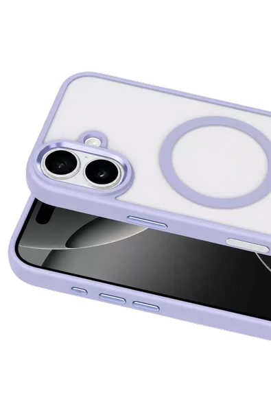 Joko Apple iPhone 17 Terea Magsafe Kapak - Mor - Resim 2