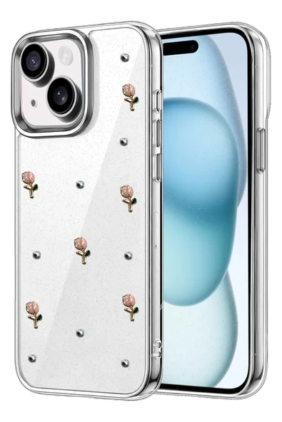 Newface Apple iPhone 15 Fiyonk Desenli Kapak - Desen 6 ürün görseli 1