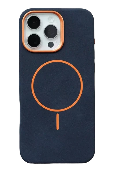 Joko Apple iPhone 16 Pro Max Luno Deri Magsafe Kapak - Mavi ürün görseli 1