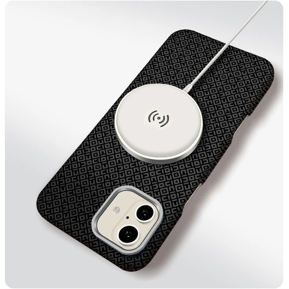 iPhone 17 Kılıf M-Safe Şarj Özellikli Premium Paris Vax Sert PC Kapak ürün görseli 1