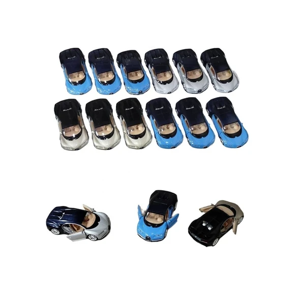 43738 WELLY DIE CAST PULL BACK BUGATTI CH(Belirtilen fiyat, tekli satış için adet fiyatıdır.) ürün görseli 1