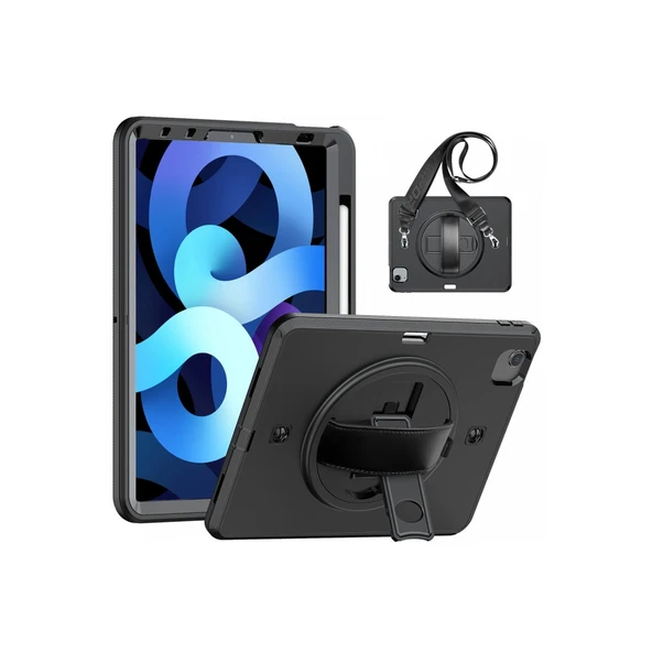 Apple İpad Pro 11 (2020) Kılıf Strap-c Otterbox Tablet Kapak - Siyah ürün görseli 1
