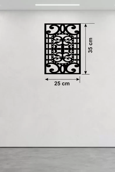 Osmanlı Motifli Dekoratif Ahşap Duvar Tablosu - 25x35 cm Lazer Kesim ürün görseli 1