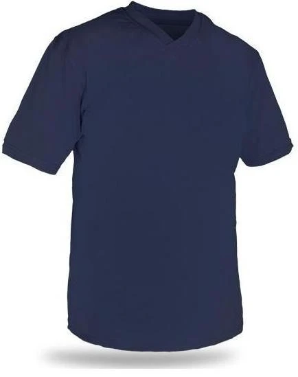 T-shirt V Yaka Kısakol %100 Pamuk Cepli Lacivert ürün görseli 1