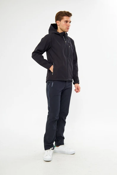 Orange Safety Softshell Gri Mont Ceket - Resim 6