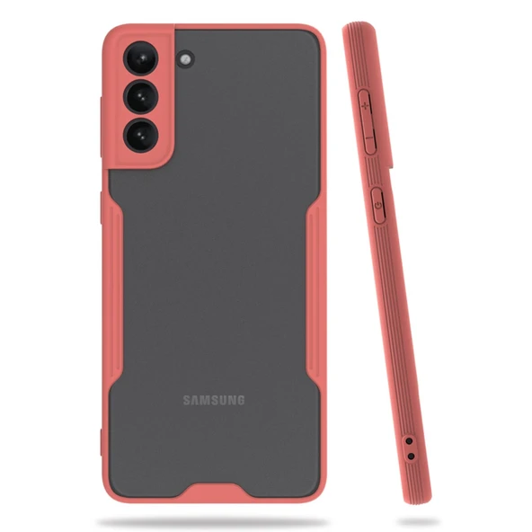 Samsung Galaxy S21 Plus Kılıf Platin Silikon - Pembe ürün görseli 1