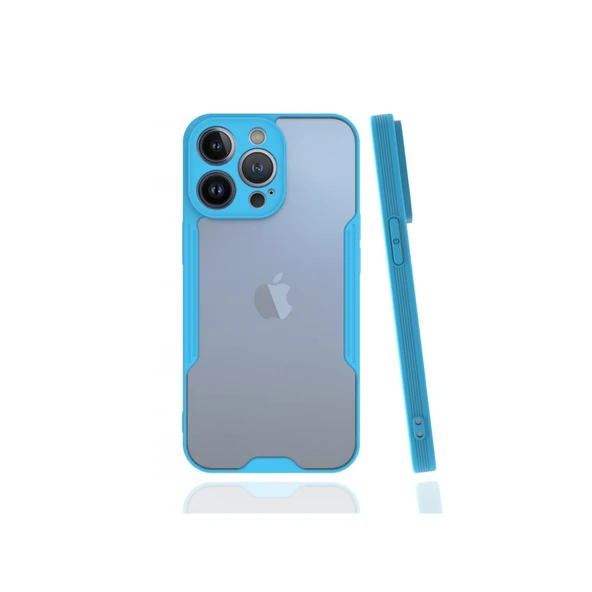 Apple İphone 13 Pro Kılıf Platin Silikon - Mavi ürün görseli 1
