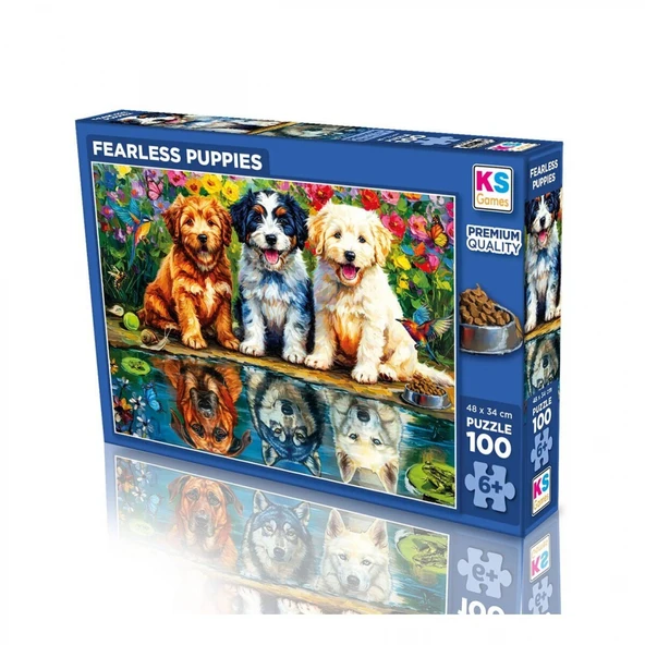 31503 FEARLESS PUPPIES 100 PARÇA PUZZLE ürün görseli 1