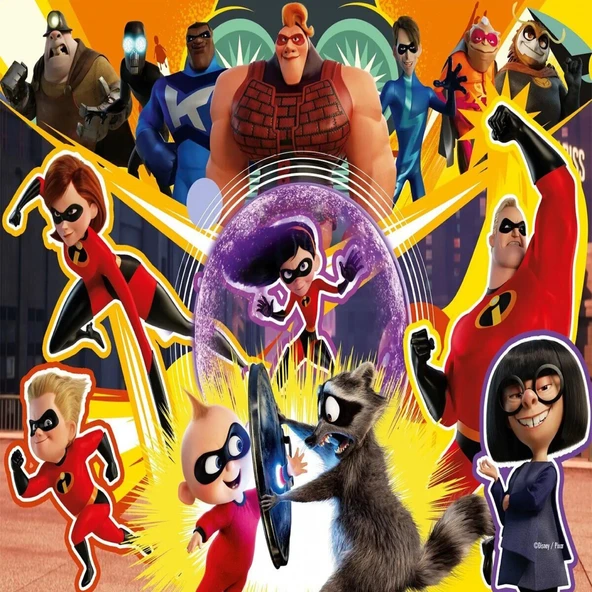 INC 113 INCREDIBLES 2 PUZZLE 200 - Resim 2