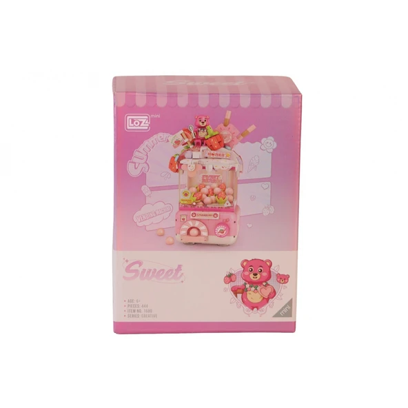 LZ1680 LOZ Sevimli Gashapon Makineleri PEMBE  BLOCK OYUNCAK 428 PARÇA ürün görseli 1