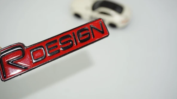 DK Tuning Volvo R Design Bagaj Siyah Kırmızı ABS Yazı Logo Arma ürün görseli 1