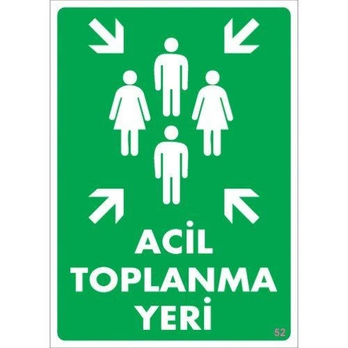 Pvc Levha quot;Acil Toplanma Yeriquot; 25*35cm ürün görseli 1