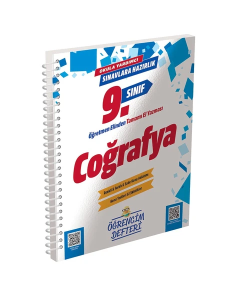 9.Sınıf Coğrafya Öğrencim Defteri Murat Eğitim Yayınları ürün görseli 1