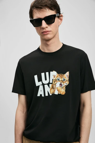 Lufian 111020304 Max Modern Grafik T-Shirt Erkek Tişort ürün görseli 1