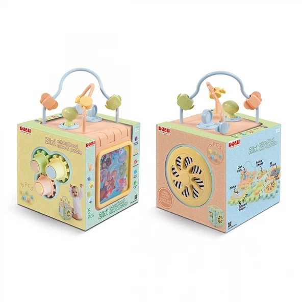 5192 Eğitici Küp ve Puzzle 2IN1 -Dolu Oyuncak ürün görseli 1