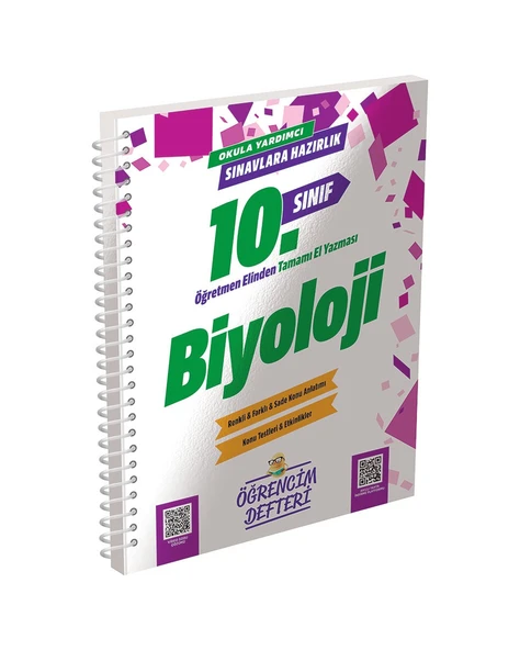 10.Sınıf Biyoloji Öğrencim Defteri Murat Eğitim Yayınları ürün görseli 1