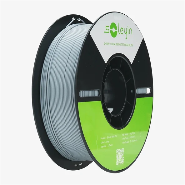 Creality Soleyin Ultra Pla gri Filament 1.75mm 1kg ürün görseli 1