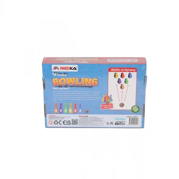 5821 Redka -Wooden Bowling - Resim 2
