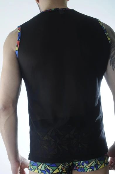 Erkek Transparan Renki Atlet Boxer Takımı - Resim 4
