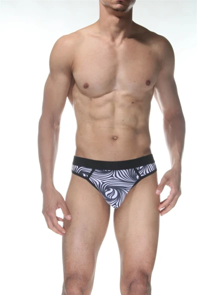 Zebra Desenli Erkek Tangası - Resim 3